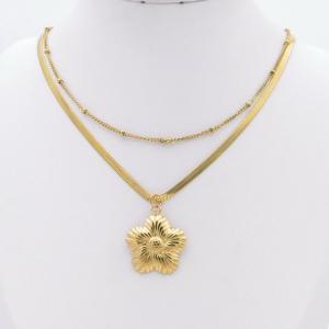 SS Gold-Plating Necklace - KN299515-SP
