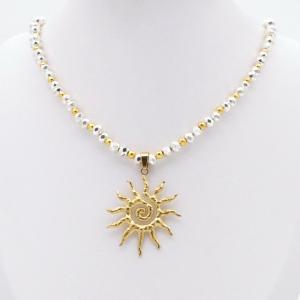 SS Gold-Plating Necklace - KN299516-SP