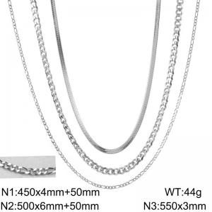 Stainless Steel Necklace - KN299534-Z