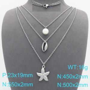 Stainless Steel Necklace - KN299589-Z