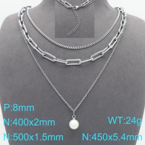 Stainless Steel Necklace - KN299604-Z