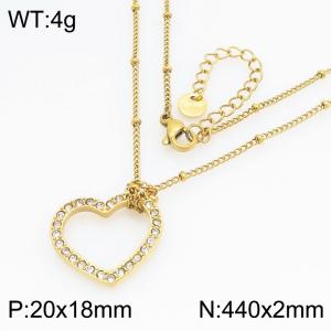 SS Gold-Plating Necklace - KN299610-GC