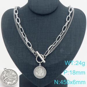 Stainless Steel Necklace - KN299627-Z