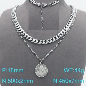 Stainless Steel Necklace - KN299629-Z