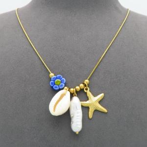 SS Gold-Plating Necklace - KN299791-HM