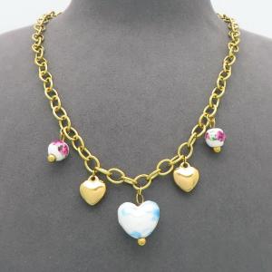SS Gold-Plating Necklace - KN299794-HM