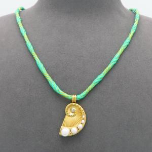 SS Gold-Plating Necklace - KN299796-HM