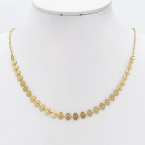 SS Gold-Plating Necklace - KN299880-NJ