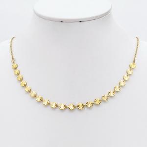 SS Gold-Plating Necklace - KN299881-NJ