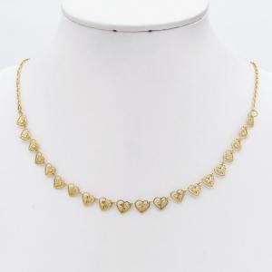 SS Gold-Plating Necklace - KN299883-NJ