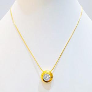 SS Gold-Plating Necklace - KN300652-SXSJ