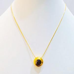 SS Gold-Plating Necklace - KN300653-SXSJ