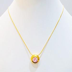SS Gold-Plating Necklace - KN300654-SXSJ