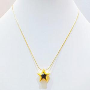 SS Gold-Plating Necklace - KN300664-SXSJ