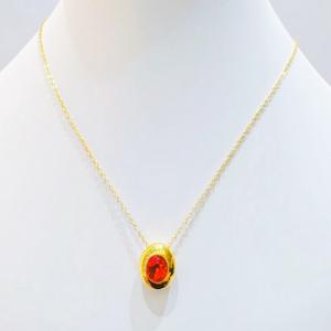 SS Gold-Plating Necklace - KN300667-SXSJ