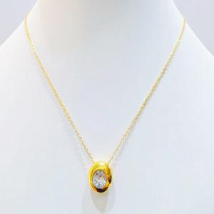 SS Gold-Plating Necklace - KN300669-SXSJ