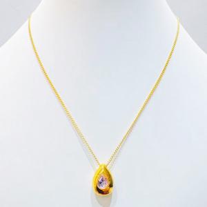 SS Gold-Plating Necklace - KN300680-SXSJ