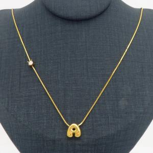 SS Gold-Plating Necklace - KN300896-HDJ