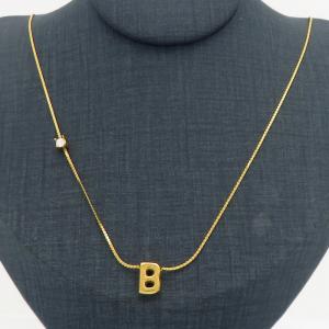 SS Gold-Plating Necklace - KN300897-HDJ