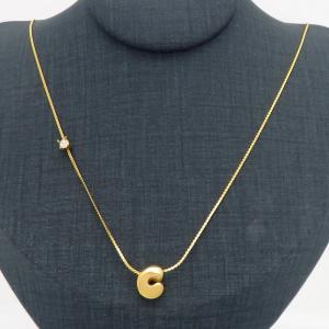 SS Gold-Plating Necklace - KN300898-HDJ