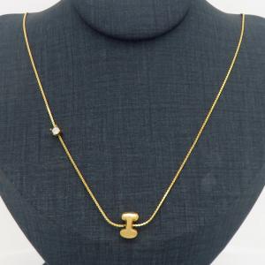 SS Gold-Plating Necklace - KN300904-HDJ