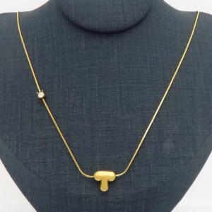 SS Gold-Plating Necklace - KN300913-HDJ