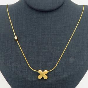 SS Gold-Plating Necklace - KN300917-HDJ