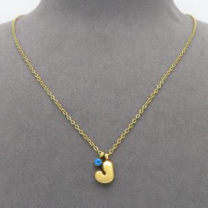 SS Gold-Plating Necklace - KN300928-HDJ