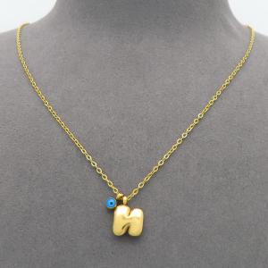 SS Gold-Plating Necklace - KN300932-HDJ