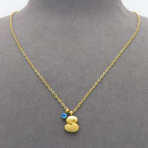 SS Gold-Plating Necklace - KN300935-HDJ