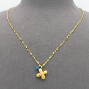 SS Gold-Plating Necklace - KN300940-HDJ