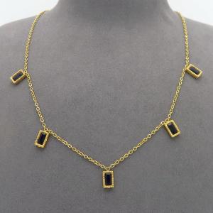 SS Gold-Plating Necklace - KN300942-HDJ