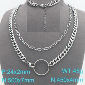 Stainless Steel Necklace - KN301086-Z