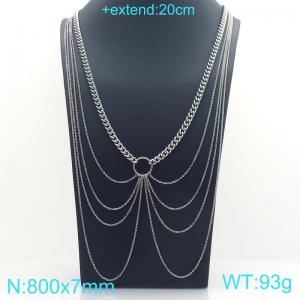 Stainless Steel Necklace - KN301098-Z