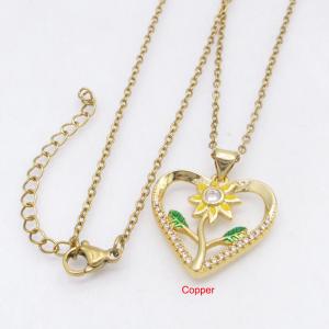 Copper Necklace - KN301274-TJG