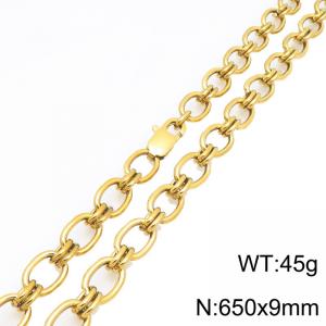 SS Gold-Plating Necklace - KN301984-Z