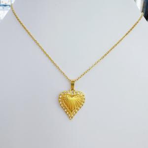 SS Gold-Plating Necklace - KN302222-SXSJ