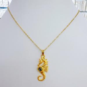 SS Gold-Plating Necklace - KN302235-SXSJ