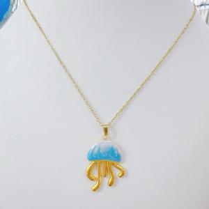 SS Gold-Plating Necklace - KN302251-SXSJ