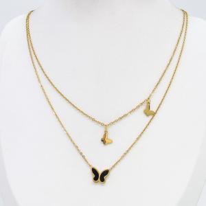 SS Gold-Plating Necklace - KN302805-CM