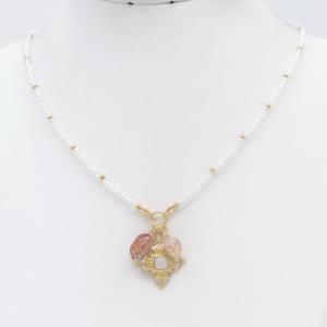 SS Gold-Plating Necklace - KN302833-HM