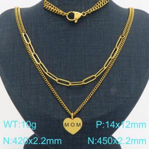Stainless Steel Necklace - KN302886-Z