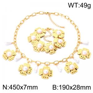SS Copper-plating Necklace - K303030-SP