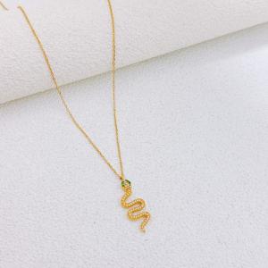 Stainless Steel Stone Necklace - KN303707-SXSJ