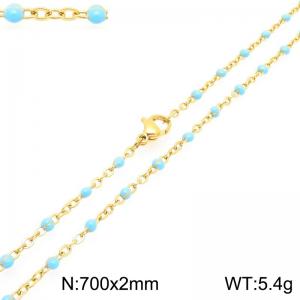 Stainless Steel Resin Necklace - KN303762-Z