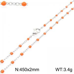 Stainless Steel Resin Necklace - KN303792-Z