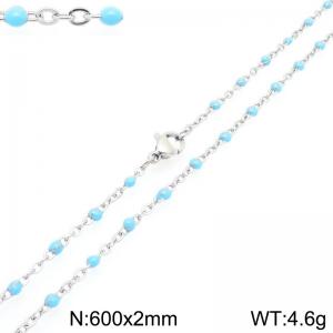 Stainless Steel Resin Necklace - KN303816-Z