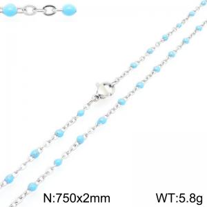 Stainless Steel Resin Necklace - KN303819-Z
