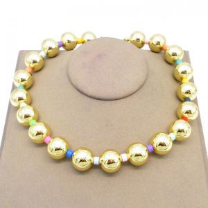 Bead Necklace - KN304328-TJG