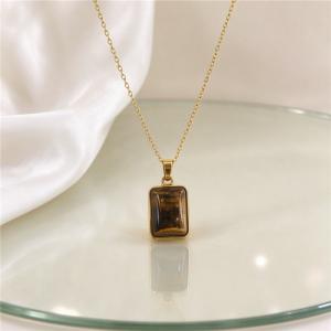 SS Gold-Plating Necklace - KN304651-SXSJ